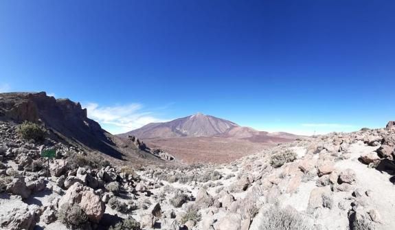Wanderweg auf dem Teide mit 360 Panoramen: Guajara