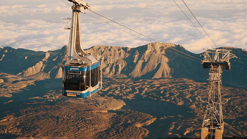 Ascend Mount Teide by cable car and enjoy the wonderful views